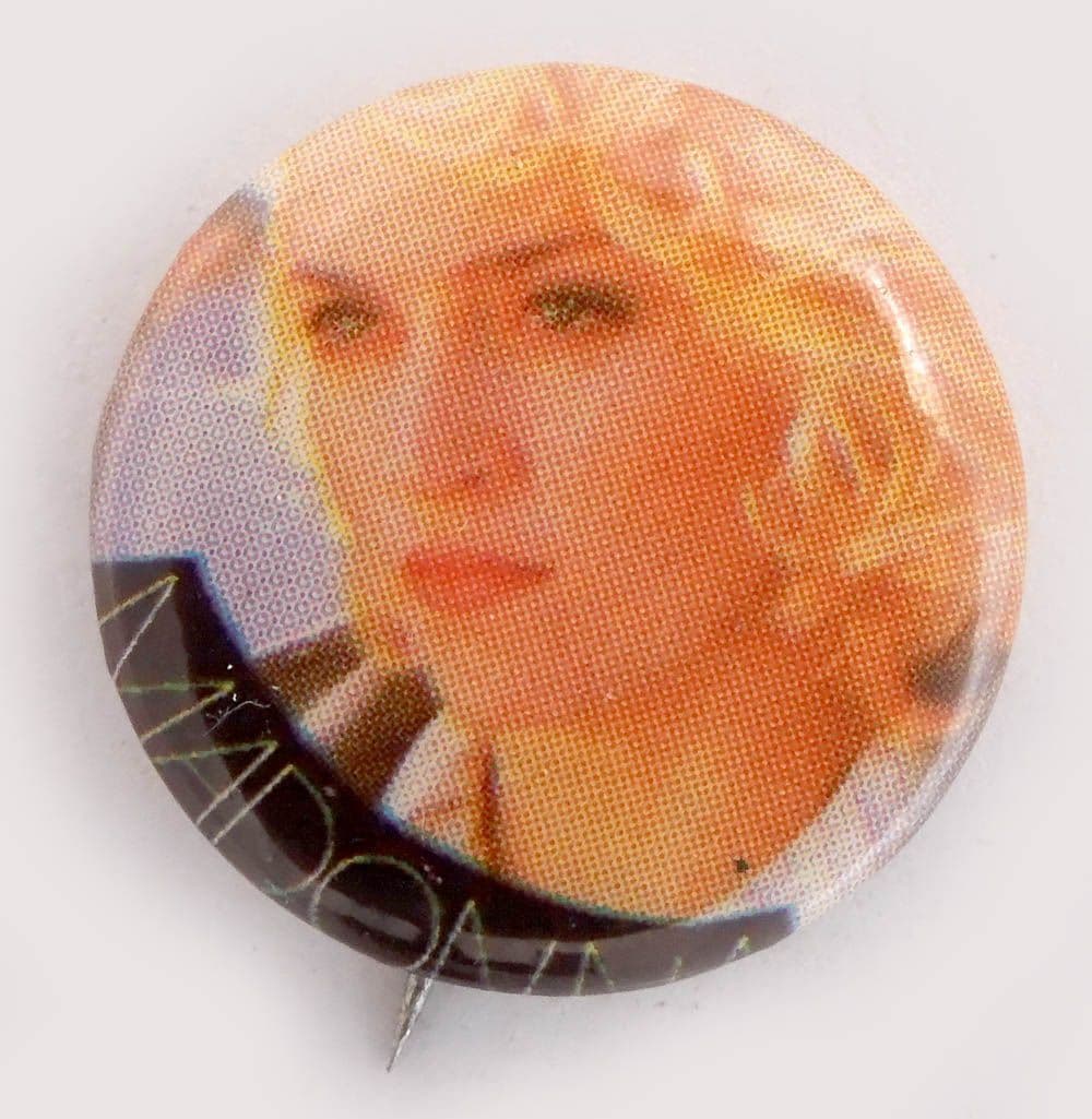Madonna - 'Blonde Curly Hair' Small Button Badge