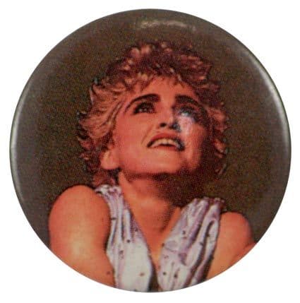 Madonna - 'Looking Up Dark' Button Badge