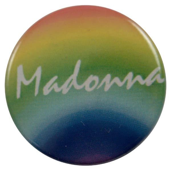 Madonna - 'Rainbow Name' Button Badge