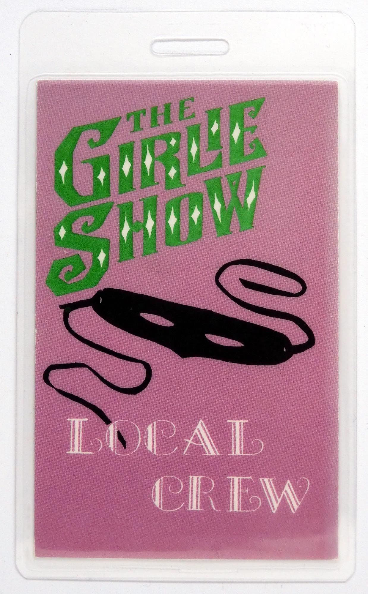 Madonna - 'The Girlie Show Tour 1993 Local Crew' Vintage Laminated Backstage Pass