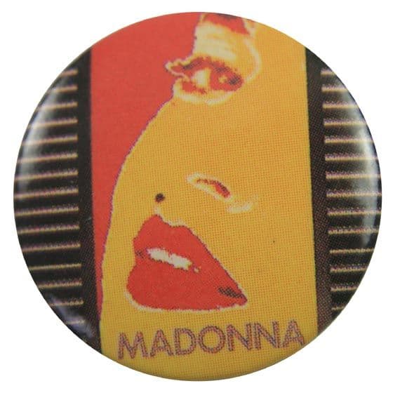 Madonna - 'Yellow Face' Button Badge