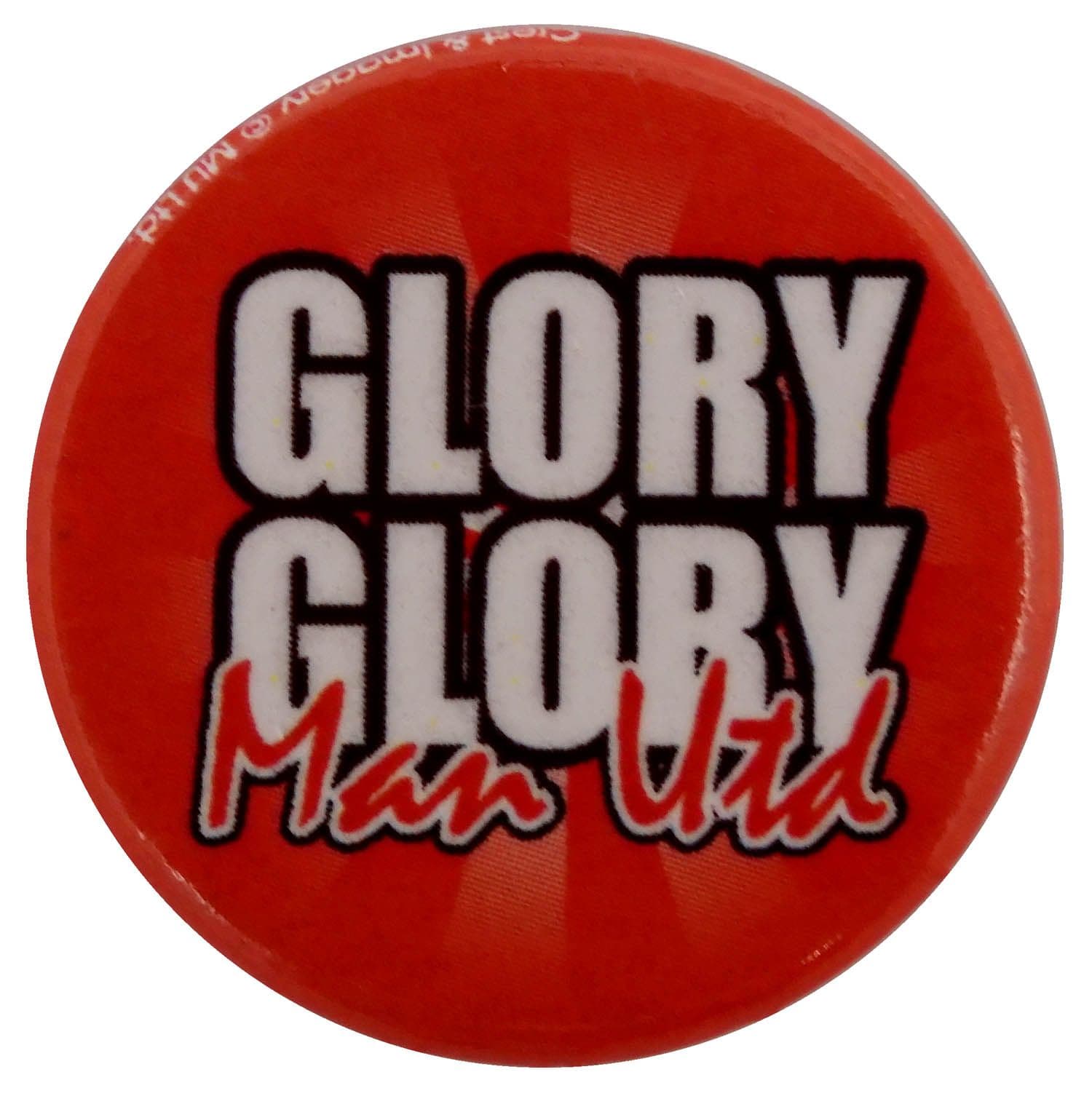 Manchester United - 'Glory Glory Man Utd' Button Badge