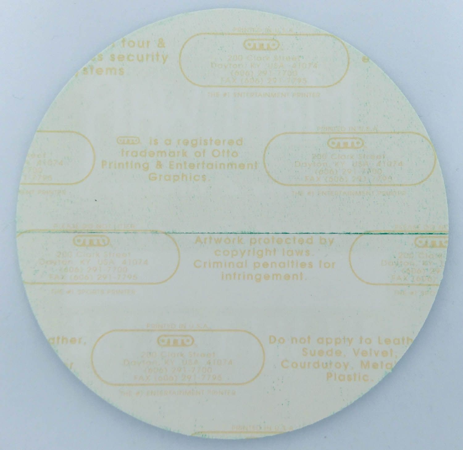 Manowar  - 'Agony & Ecstasy World Tour 1994 All Area Access' OTTO Backstage Pass