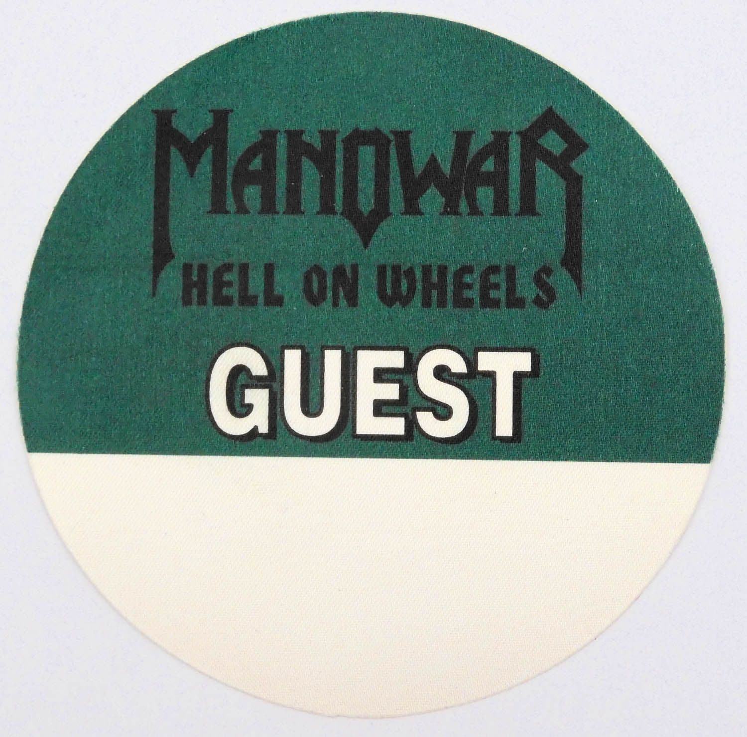 Manowar  - 'Hell on Wheels 1997 Tour - Guest' OTTO Backstage Pass