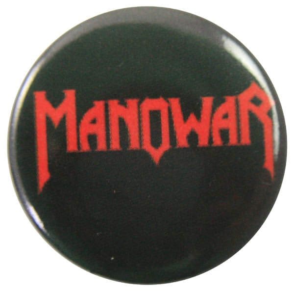 Manowar - 'Logo Red' Button Badge