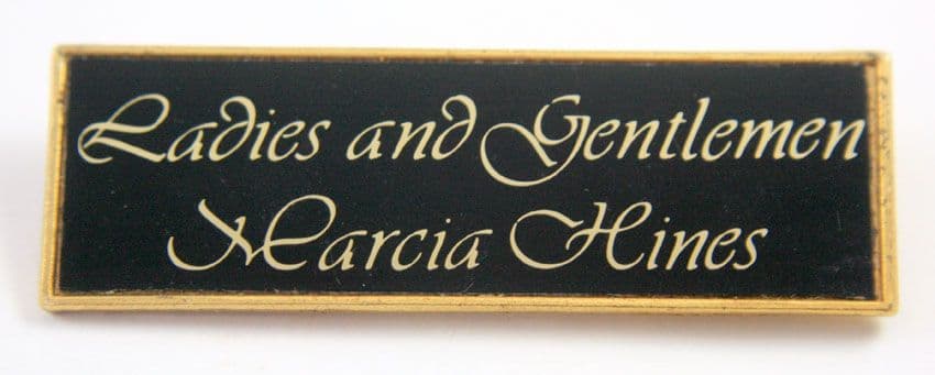 Marcia Hines - 'Ladies and Gentlemen' Lapel Badge