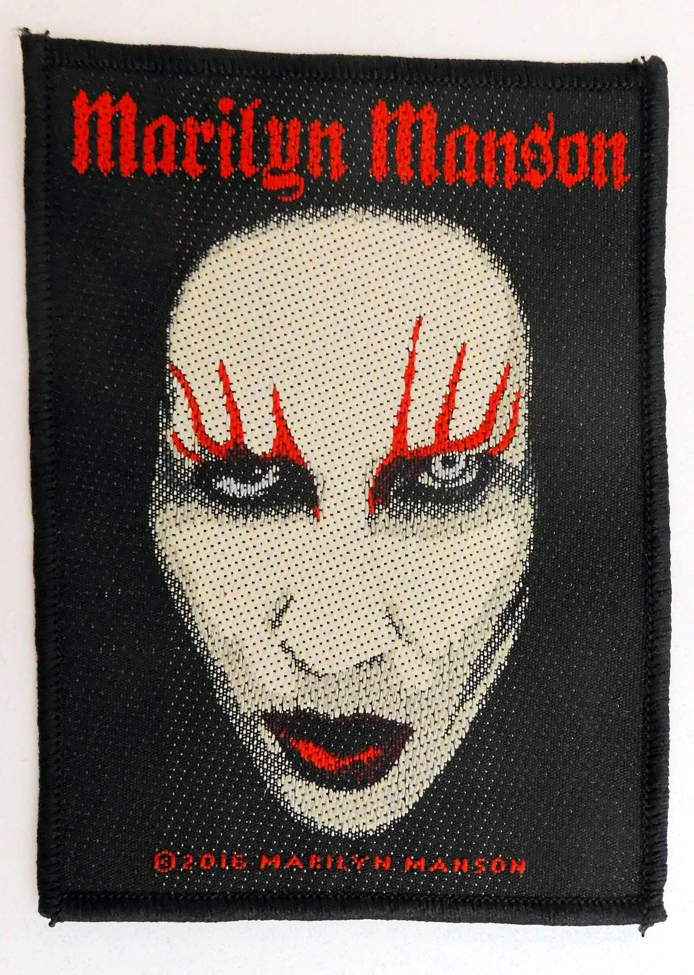 Marilyn Manson - 'Face' Woven Patch