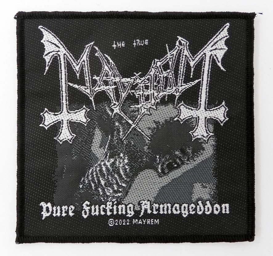 Mayhem - 'Pure Fucking Armageddon' Woven Patch