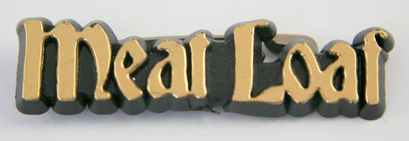 Meat Loaf - 'Logo Gold' Plastic Badge