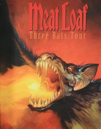 Meat Loaf - 'Three Bats Tour' Programme