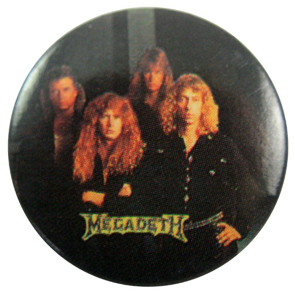 Megadeth - 'Group Dark' Button Badge