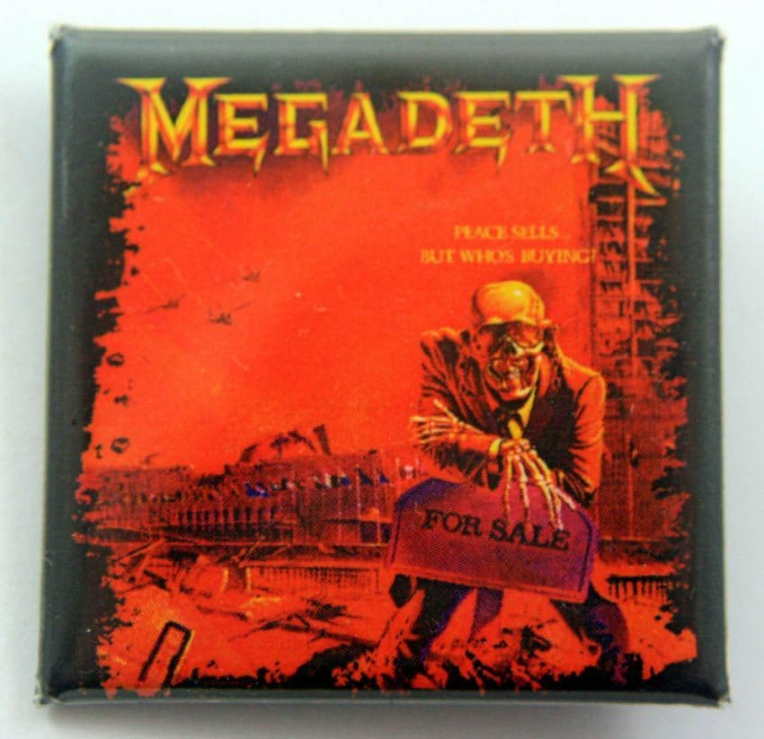 Megadeth - 'Peace Sells' Square Badge