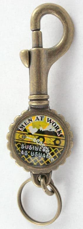 Men At Work - Bottle Opener Key Fob