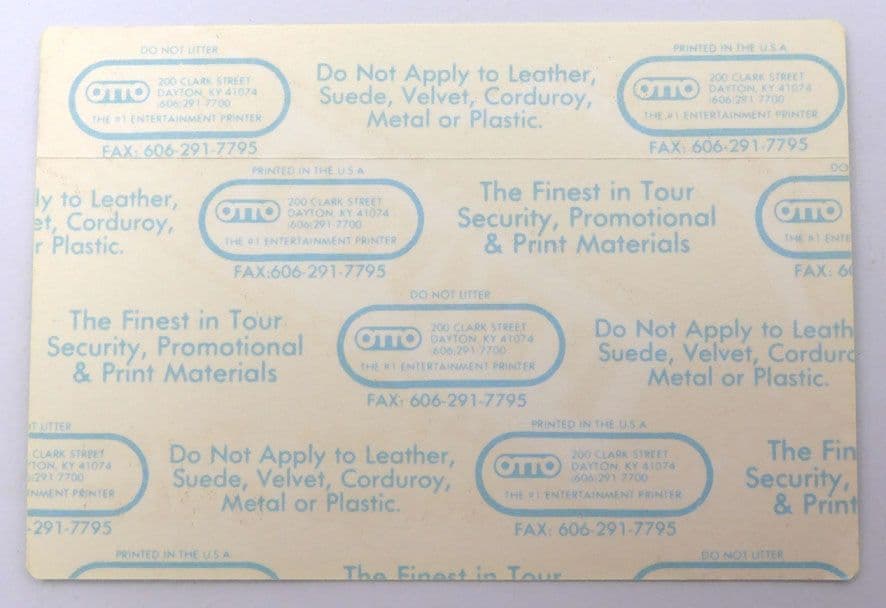 Metallica - '1992 Stadium Tour Photo' Backstage Pass