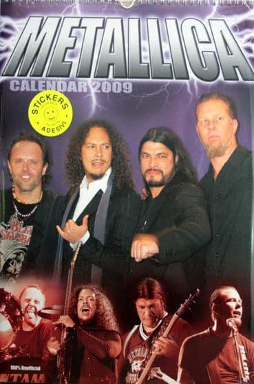Metallica - 2009 Imagicom Calendar with Stickers