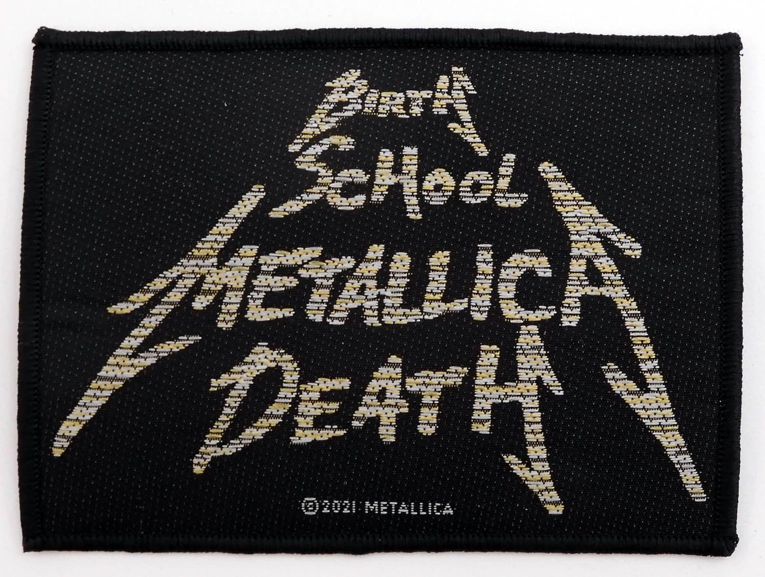 Metallica - 'Birth School Metallica Death' Woven Patch