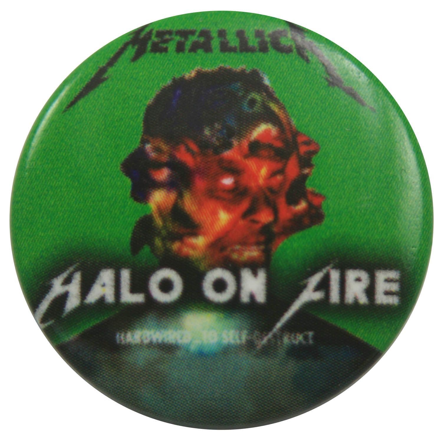 Metallica - 'Halo on Fire' Button Badge
