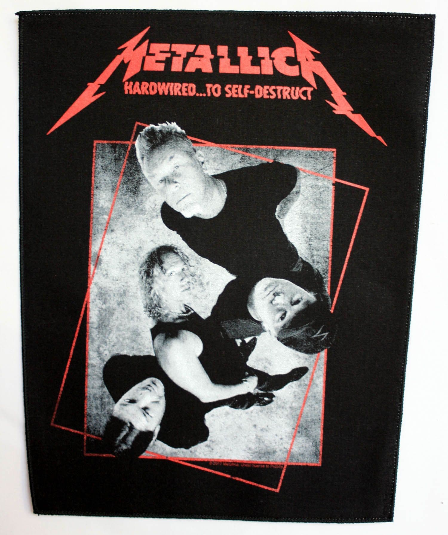 Metallica - 'Hardwired' Giant Printed Backpatch – Rock by Mail