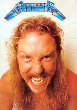 Metallica - 'James Snarl' Postcard Sticker