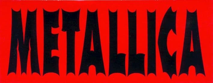 Metallica - 'Name' Sticker