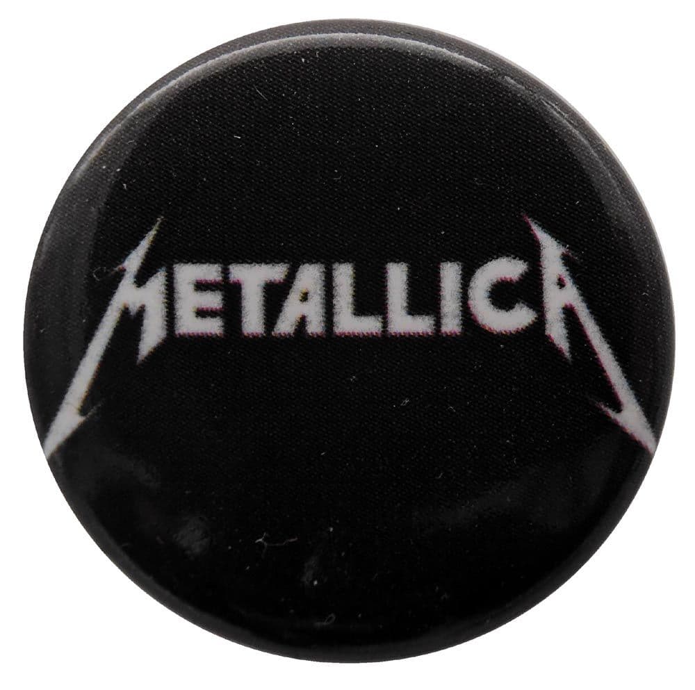 Metallica - 'White Logo' Button Badge