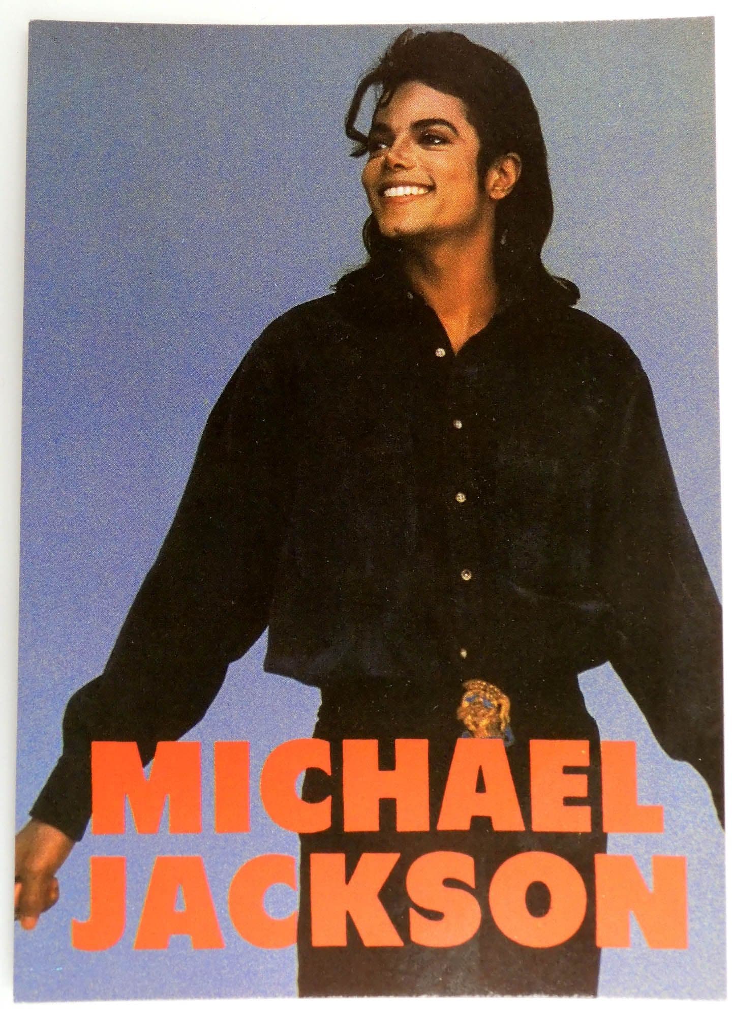 Michael Jackson - 'Black Shirt' Postcard
