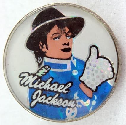 Michael Jackson - 'Blue' Crystal Badge