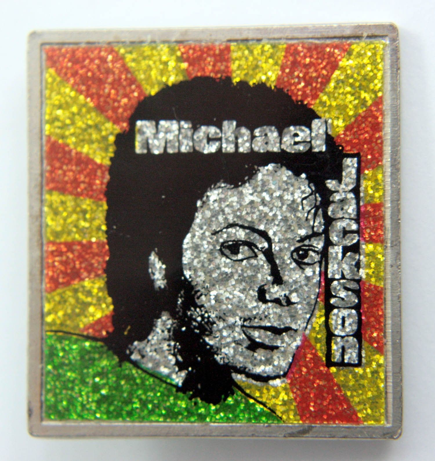 Michael Jackson - 'Head' Glittery Lapel Badge