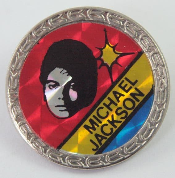 Michael Jackson - 'Head' Prismatic Lapel Badge