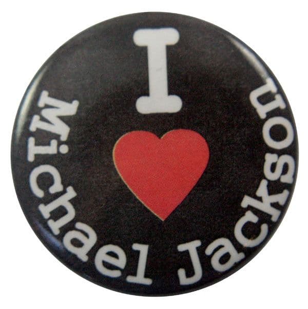 Michael Jackson - 'I Love...' Button Badge
