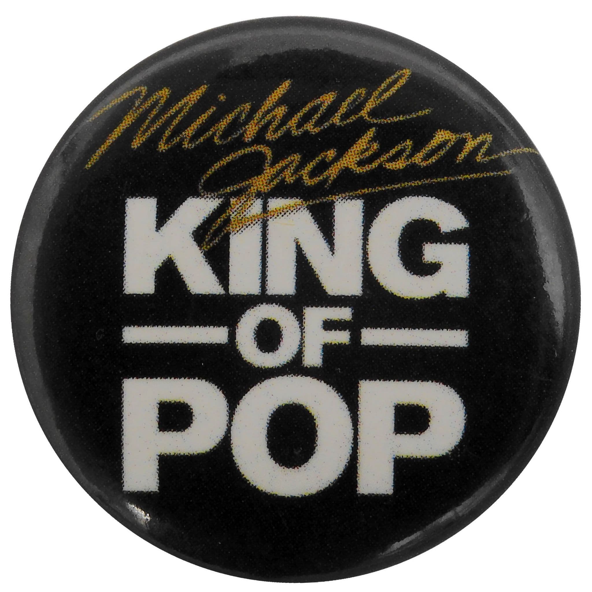 Michael Jackson - 'King of Pop' Button Badge
