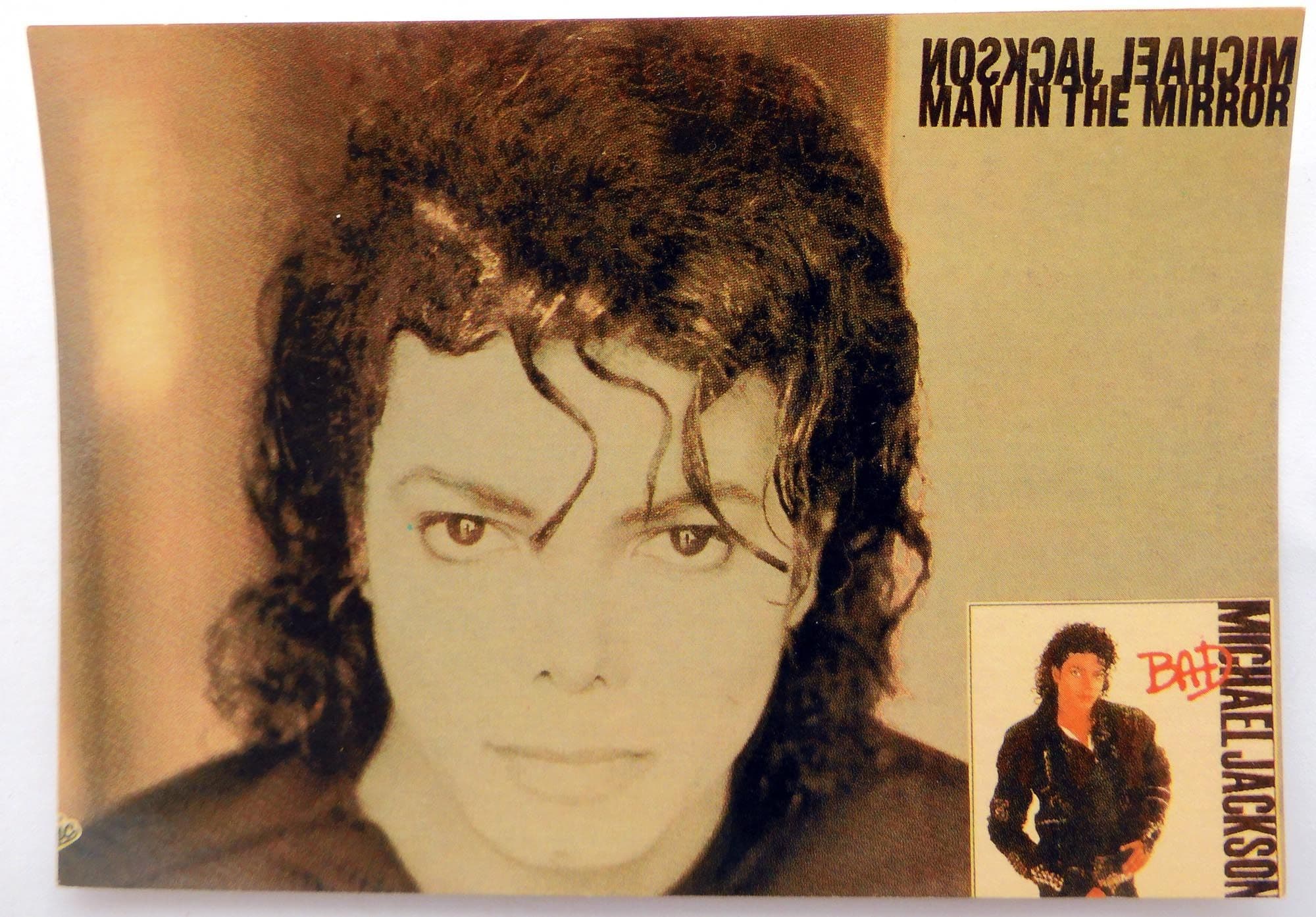 Michael Jackson - 'Man in the Mirror' Postcard