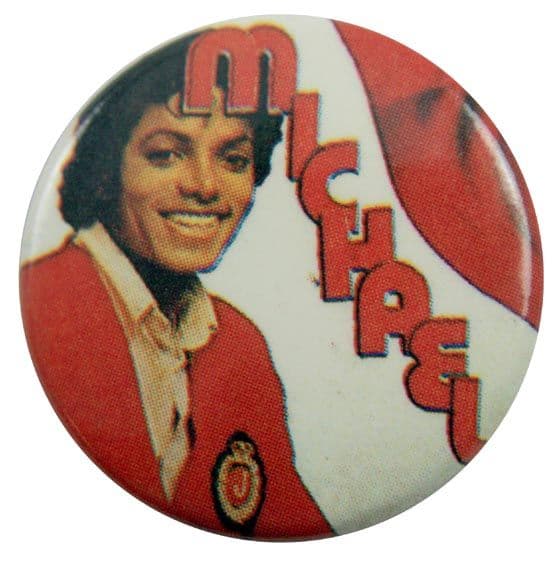 Michael Jackson - 'Michael Red' Button Badge