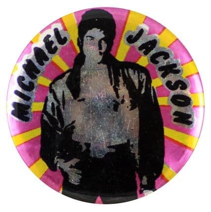 Michael Jackson - 'Purple Rays' Prismatic Button Badge
