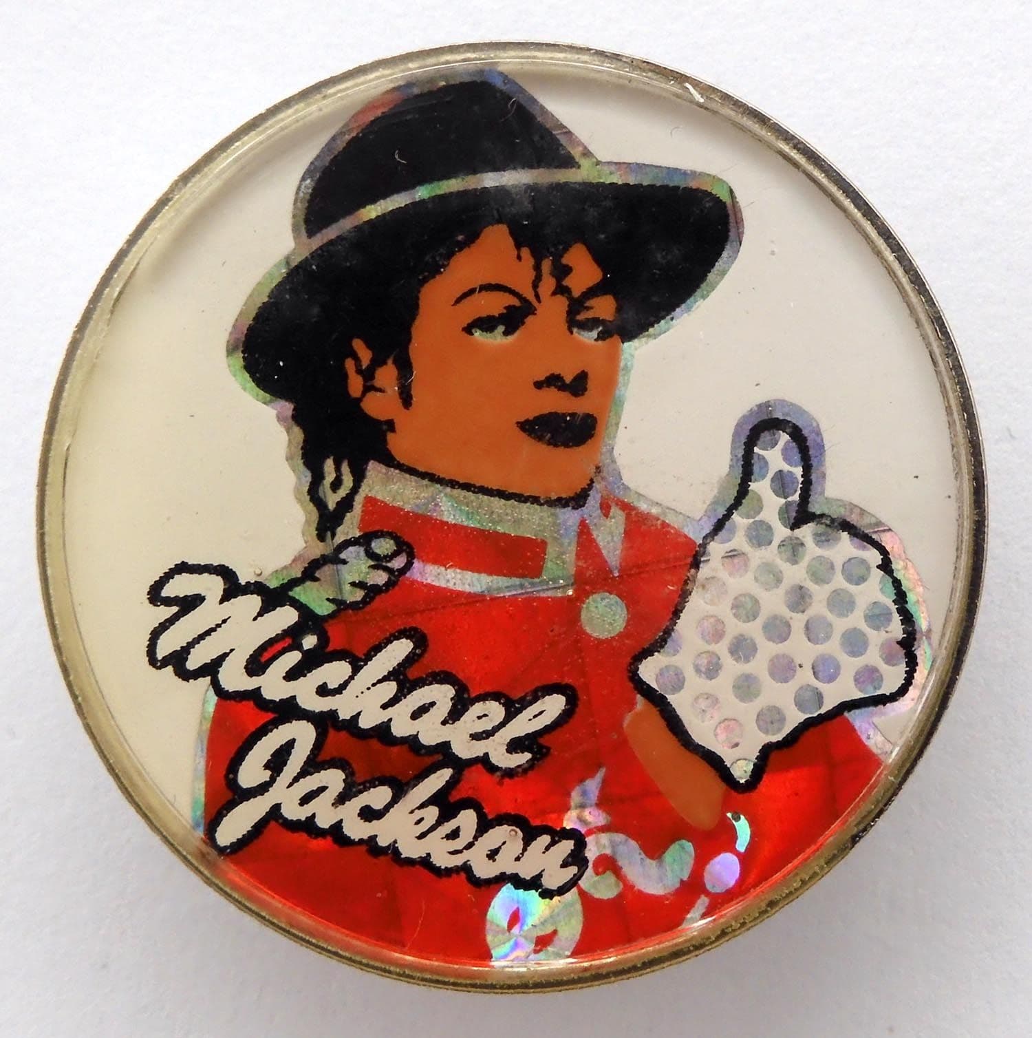 Michael Jackson - 'Red' Crystal Badge