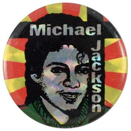 Michael Jackson - 'Sun Rays' Prismatic Button Badge