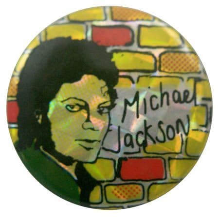 Michael Jackson - 'Wall' Prismatic Button Badge