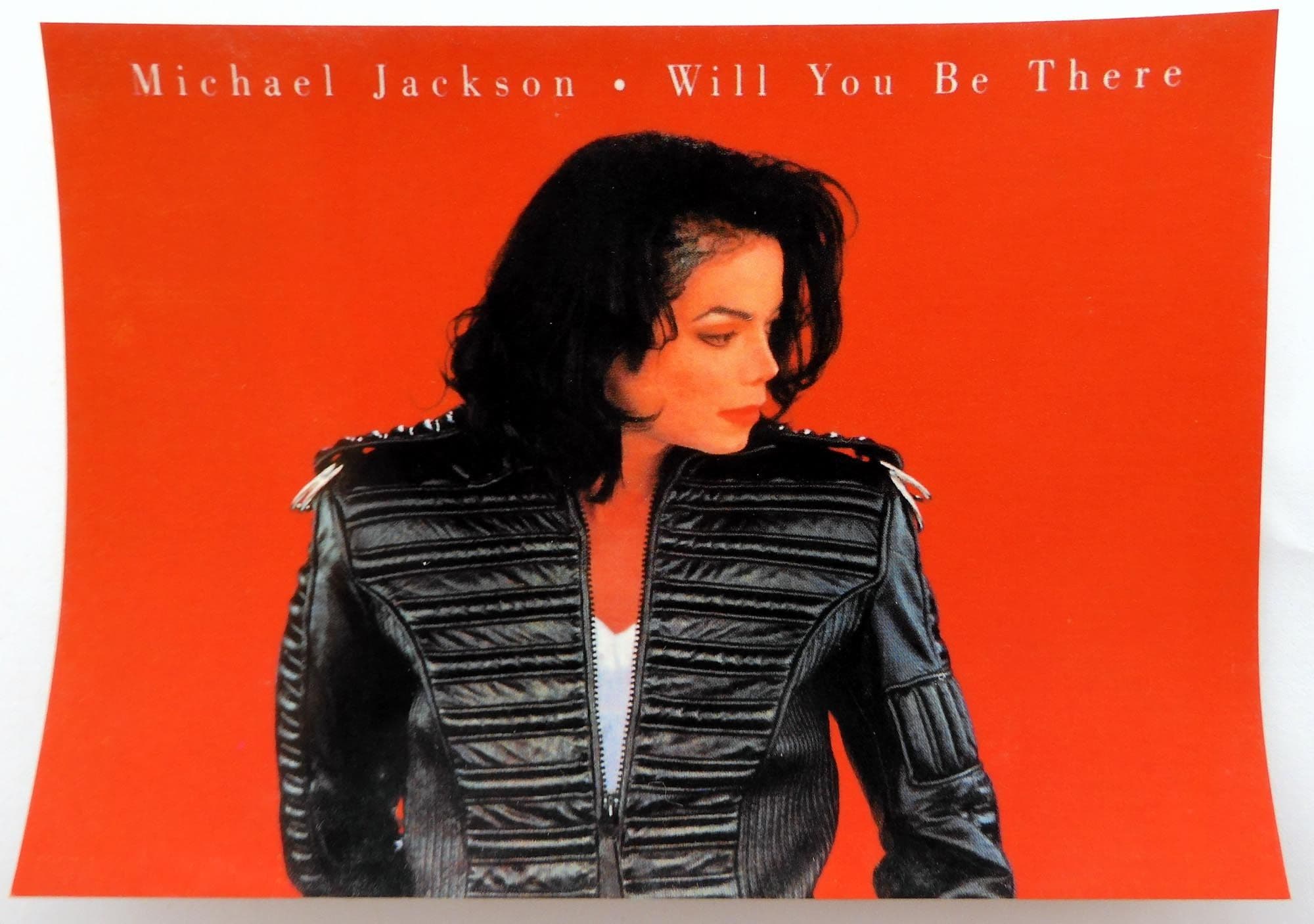 Michael Jackson - 'Will You Be There' Postcard