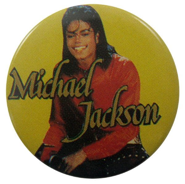 Michael Jackson - 'Yellow Background' Button Badge