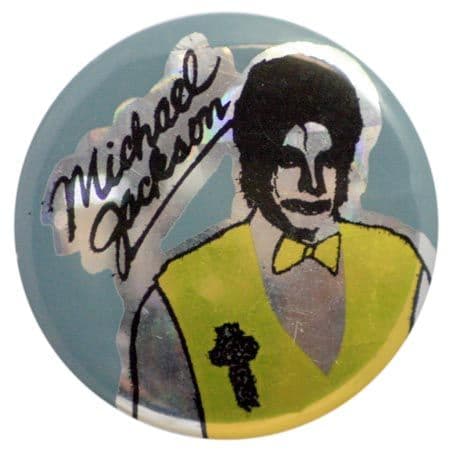Michael Jackson - 'Yellow Bow Tie' Prismatic Button Badge