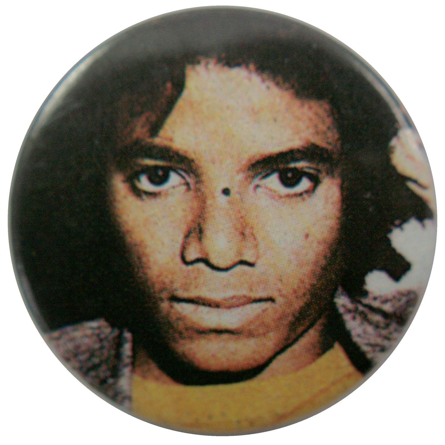 Michael Jackson - 'Young Face' Button Badge