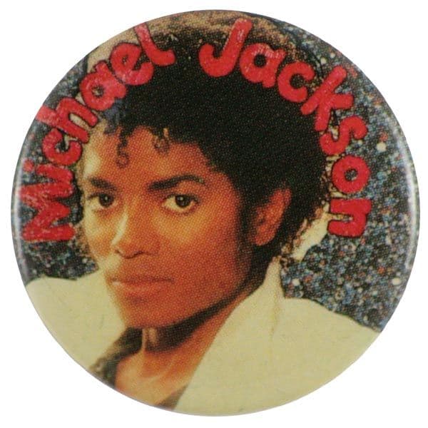 Michael Jackson - 'Young Michael White Jacket' Button Badge