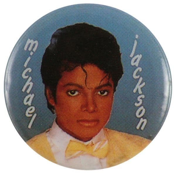 Michael Jackson - 'Young Michael Yellow Bow Tie' Button Badge