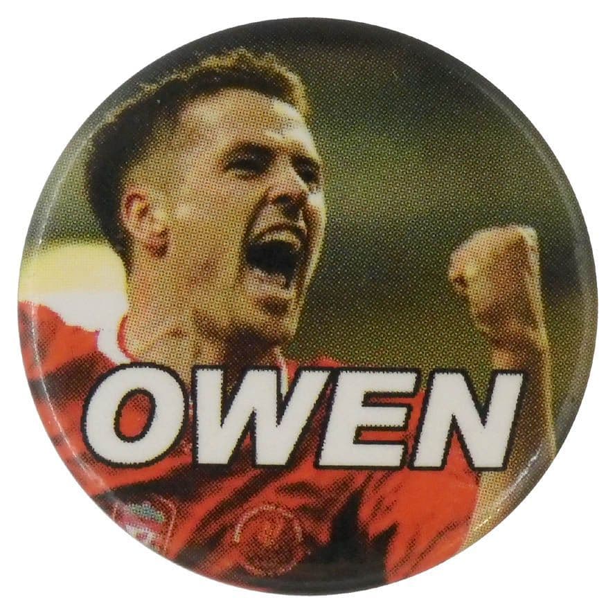 Michael Owen - 'Celebration' Button Badge
