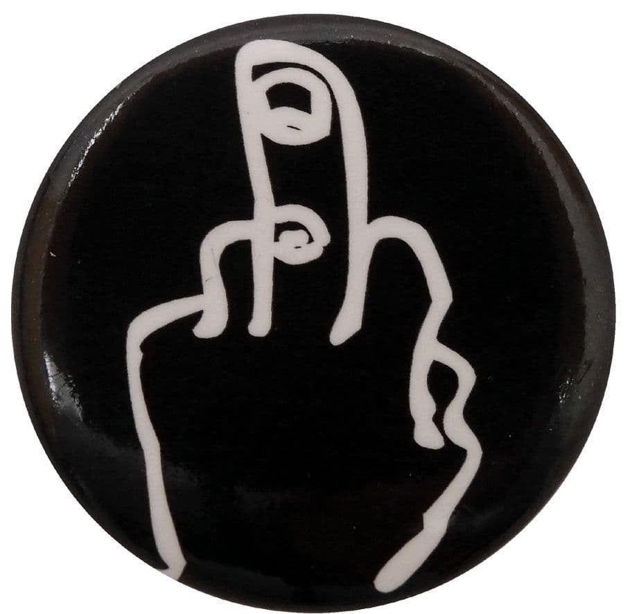 Middle Finger - Button Badge