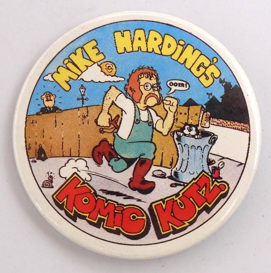 Mike Harding - 'Komic Kutz!' 51mm Badge