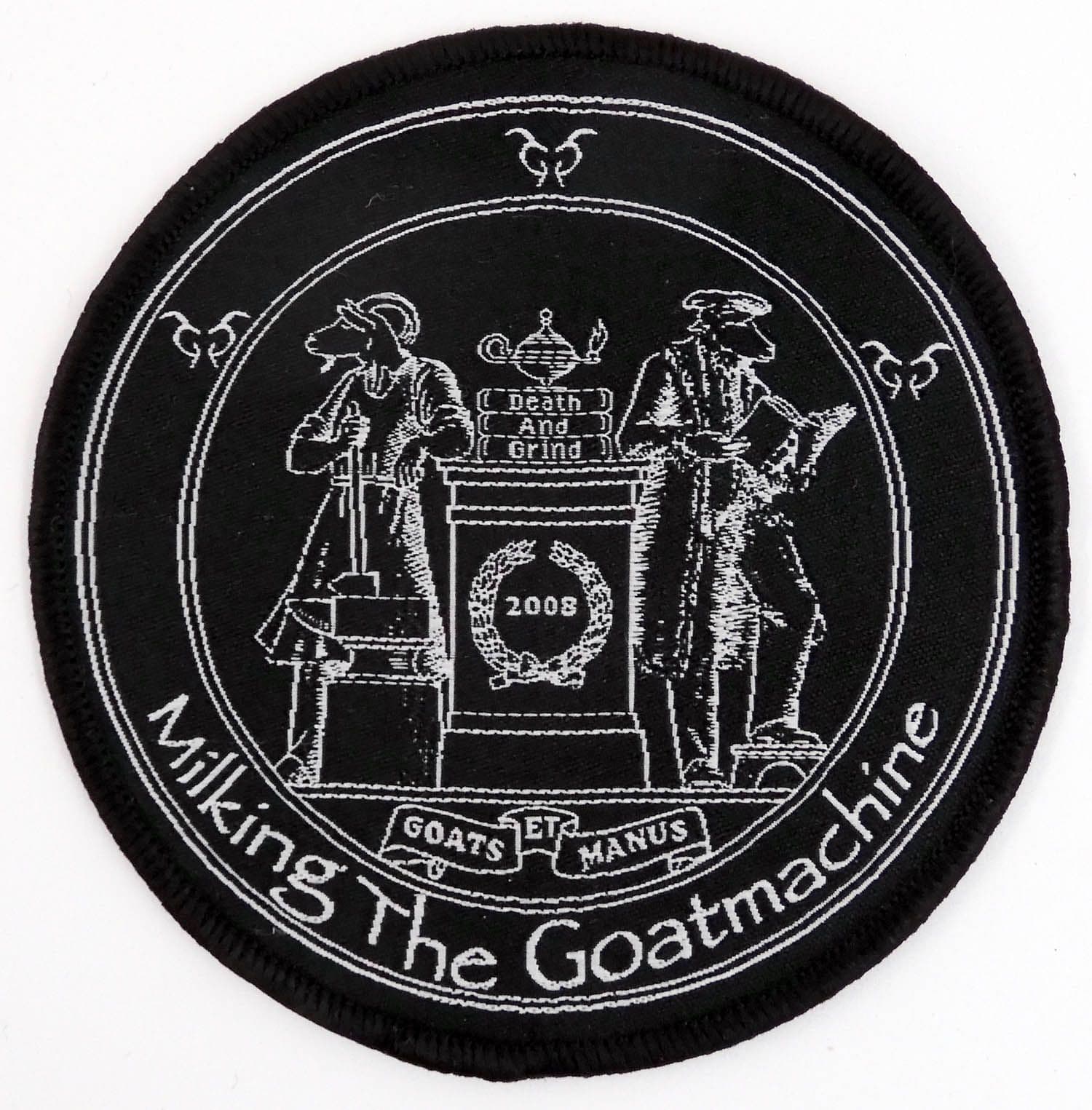 Milking the Goatmachine - 'Goats et Manus' Woven Patch