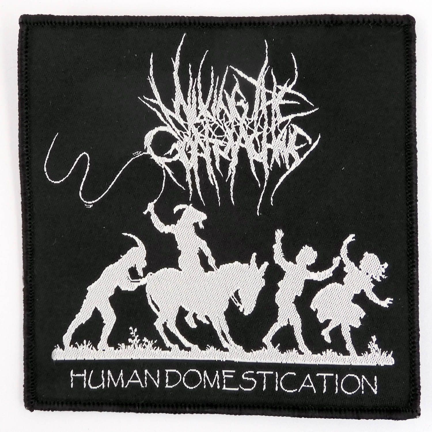 Milking the Goatmachine - 'Human Domestication' Woven Patch