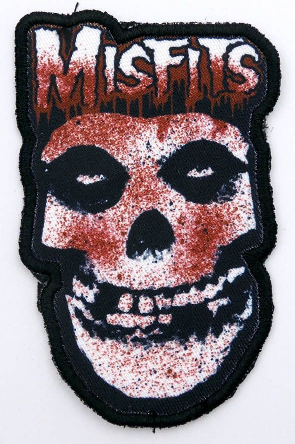 Misfits - 'Blood Drip Skull' Printed Patch