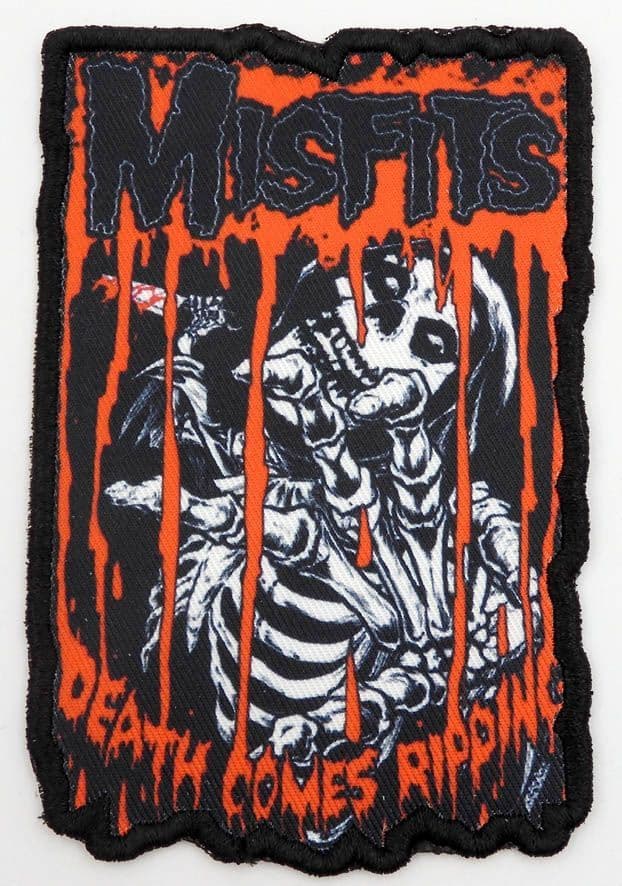 Misfits - 'Death Comes Ripping' Printed Patch